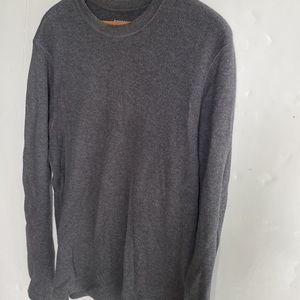 Mens BANANA REPUBLIC crew pullover medium weight sweater dark grey size medium